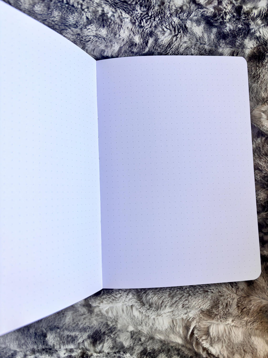 A5 Dot Grid Vegan Leather Journal: Botanical Light Gold Foil Design