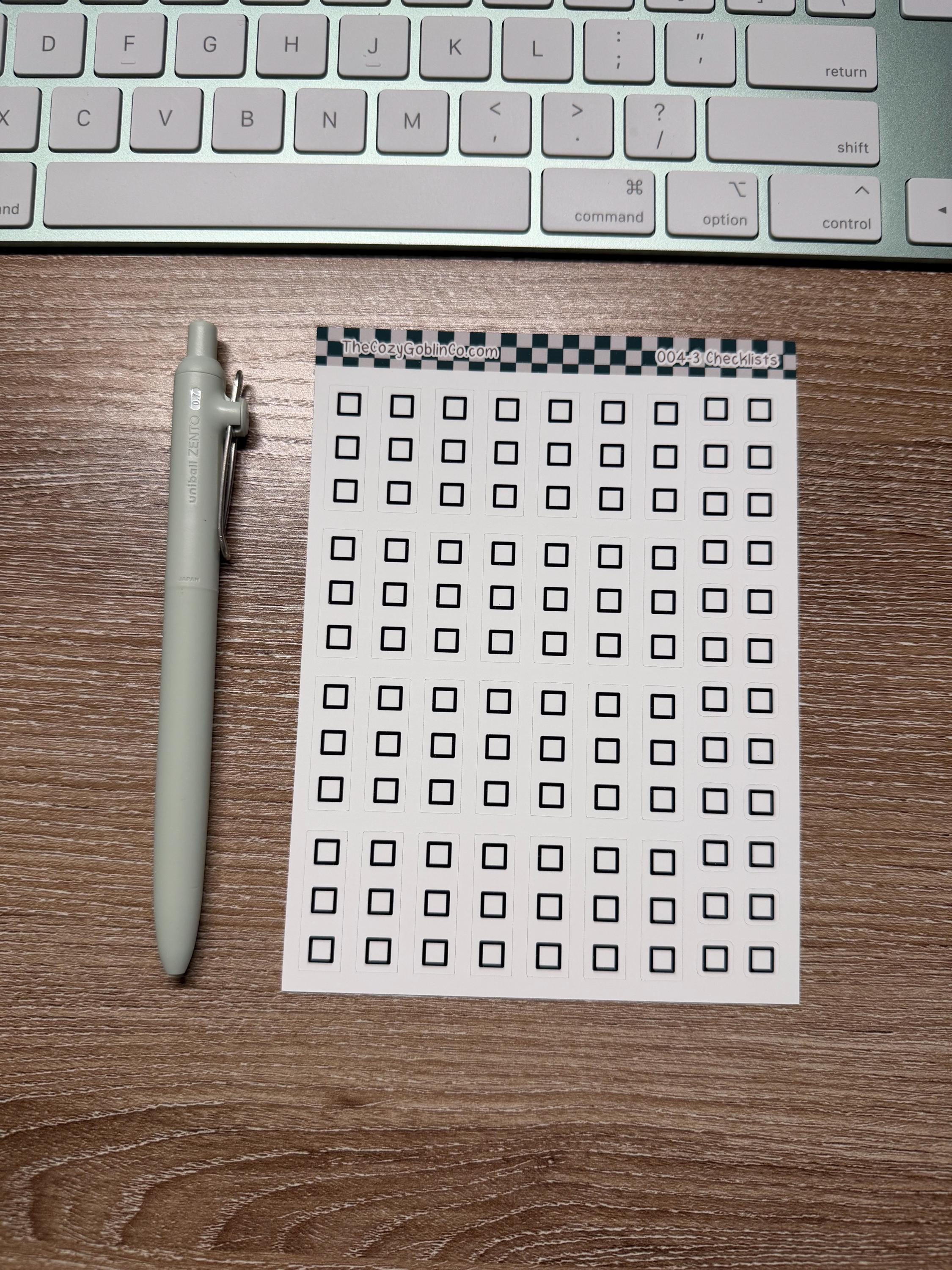 Checklist Journal Stickers | Planner Stickers