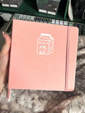 Strawberry Milk Cow Square Dot Grid Journal | 160gsm Notebook