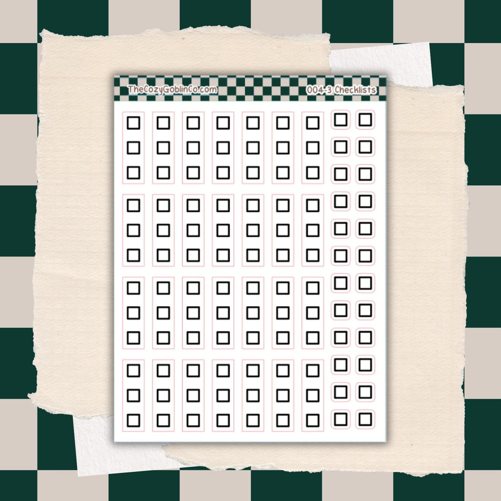 Checklist Journal Stickers | Planner Stickers