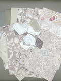 Floral Ephemera Stickers and Papers Bundle (Olive)