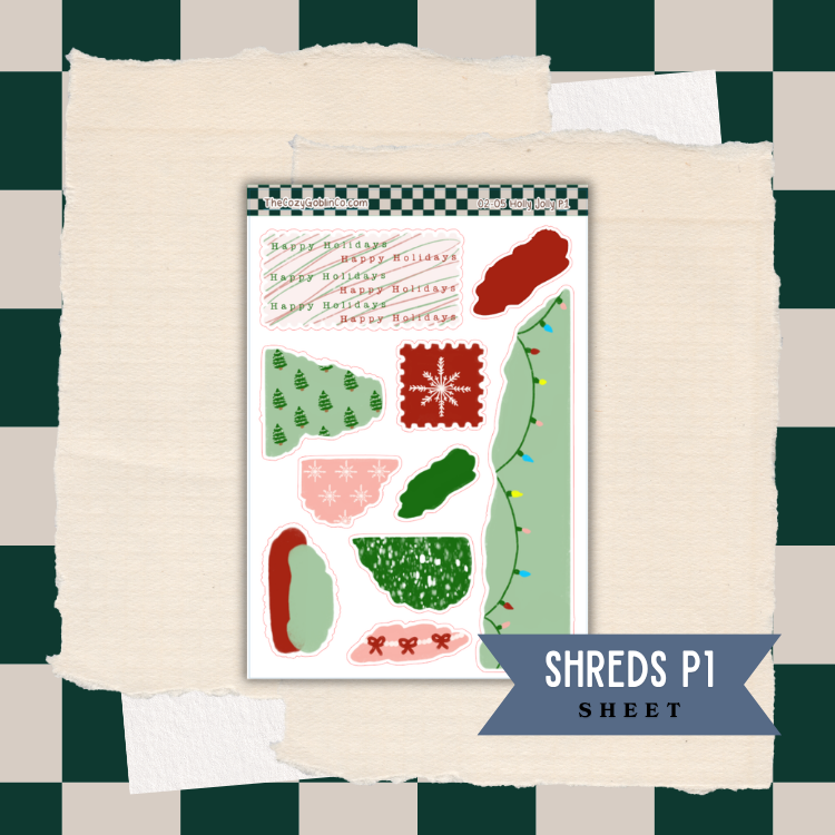 Holly Jolly Shred Stickers