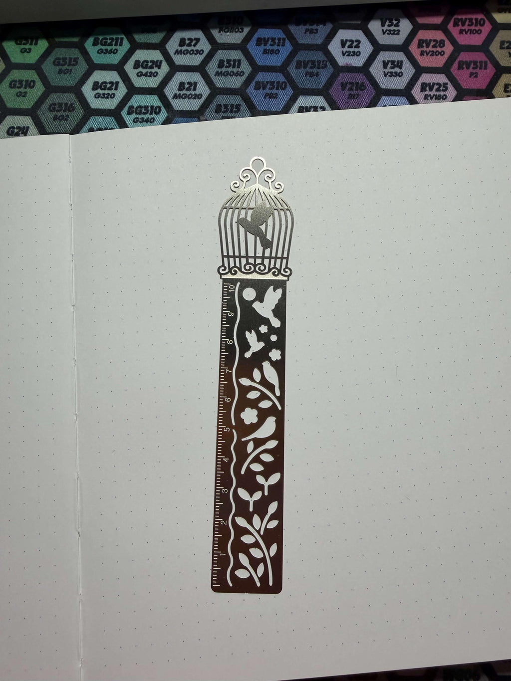 Birdcage Ruler and stencil