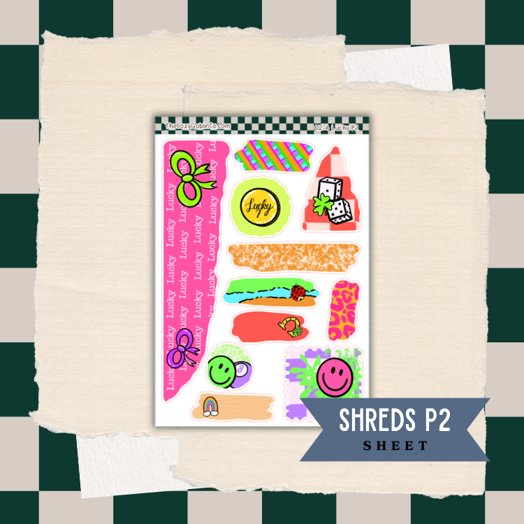 Lucky Shred Stickers