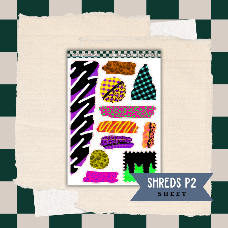 80's Baby Shred Stickers