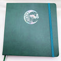 Mystical Moon Journal: Silver Holo Foil Dot Grid Notebook