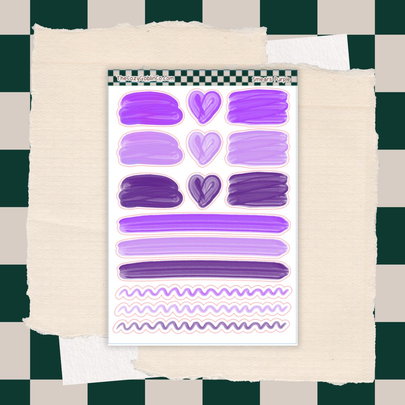 Smear Stickers | Journal Planner Art Supplies