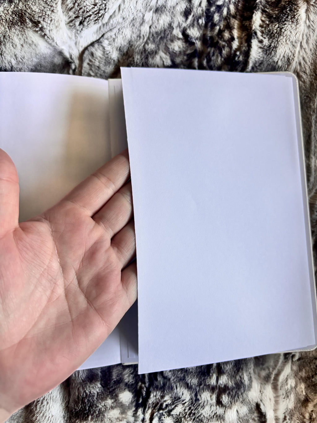 Holographic Ghost Notebook: Vegan Leather A5 Dot Grid Journal