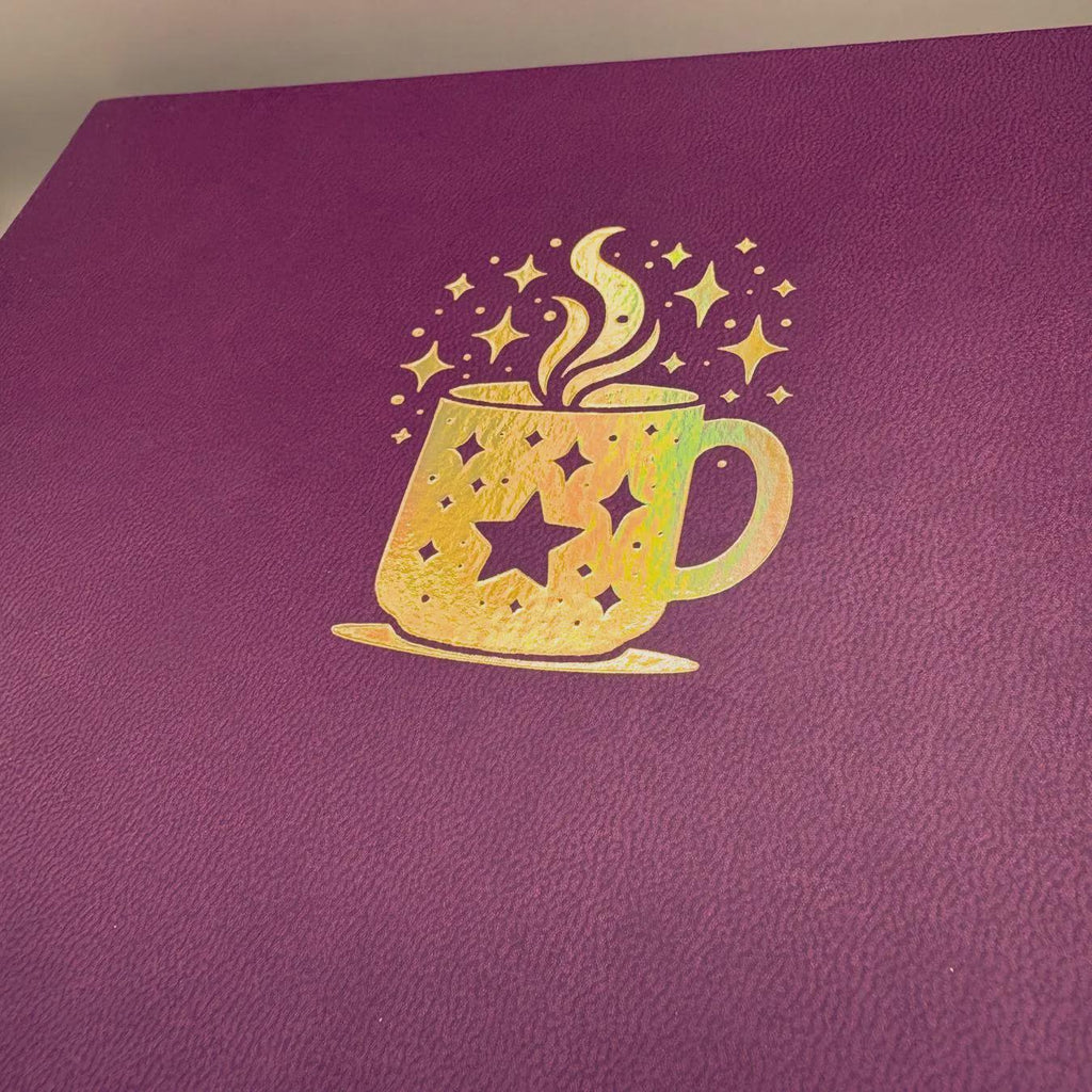 Mystical Mug Dot Grid Journal: Gold Holo Foil, 160gsm