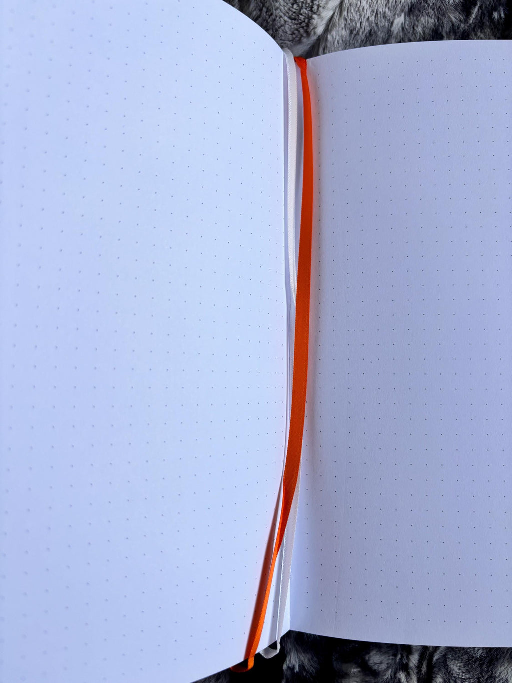Holographic Ghost Notebook: Vegan Leather A5 Dot Grid Journal