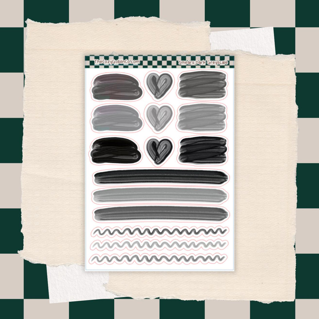 Smear Stickers | Journal Planner Art Supplies