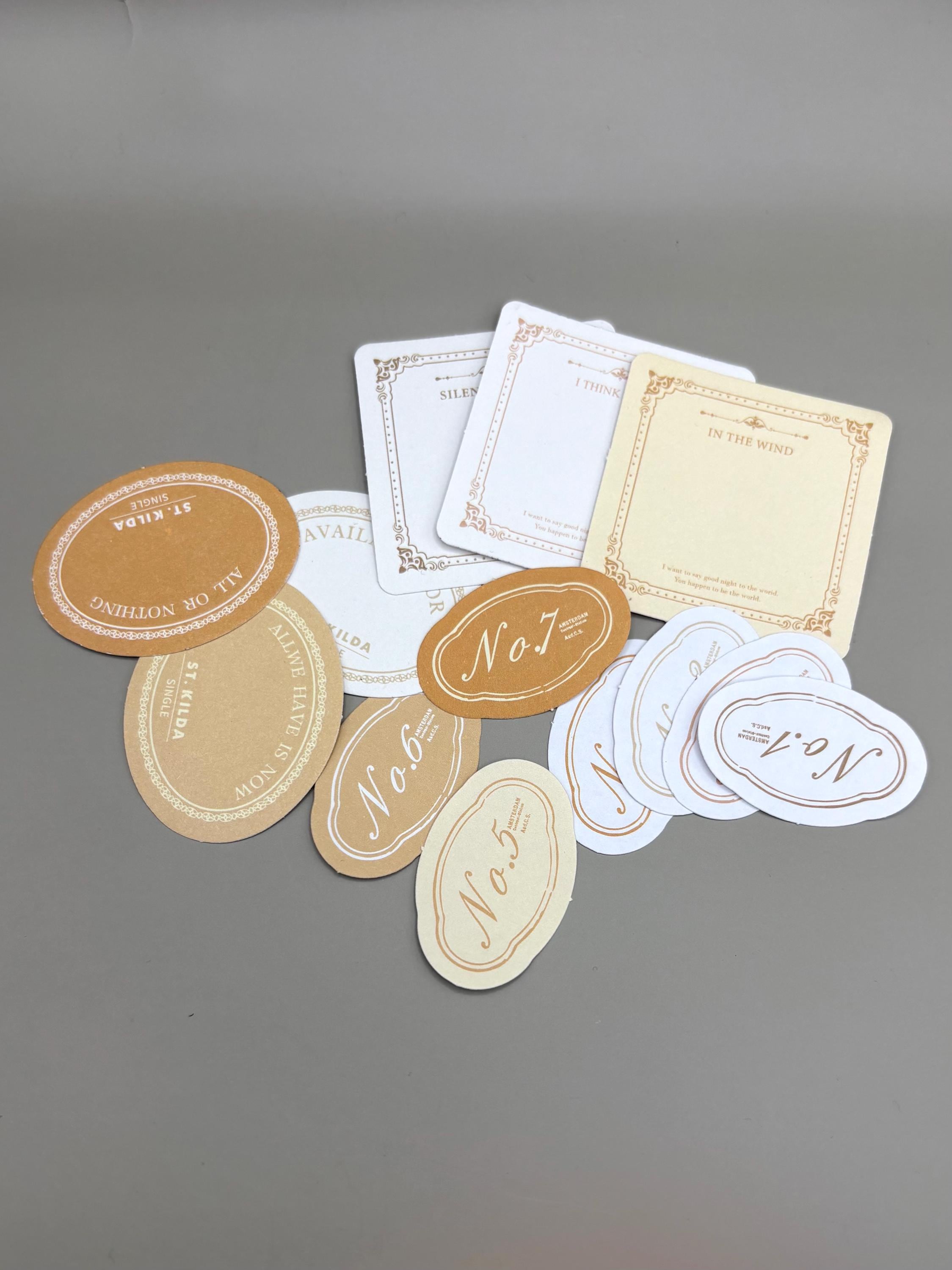 Floral Ephemera Stickers and Papers Bundle (Yellow)
