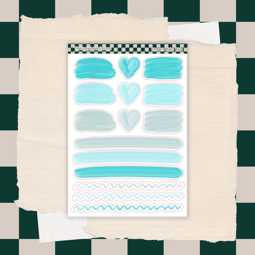 Smear Stickers | Journal Planner Art Supplies