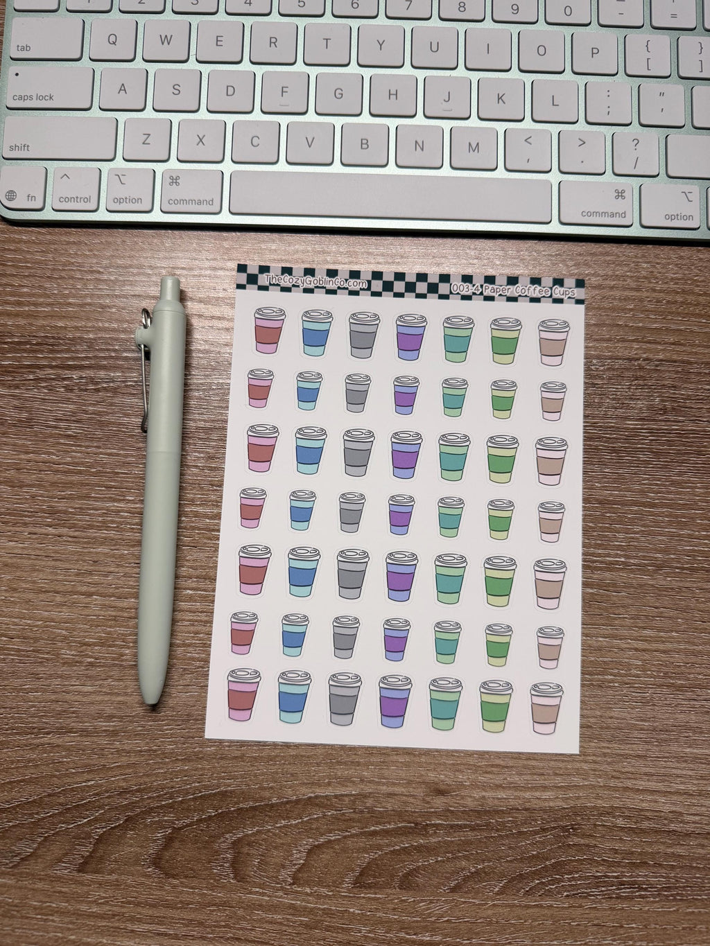Paper Coffee Cup Journal Stickers | Planner Stickers