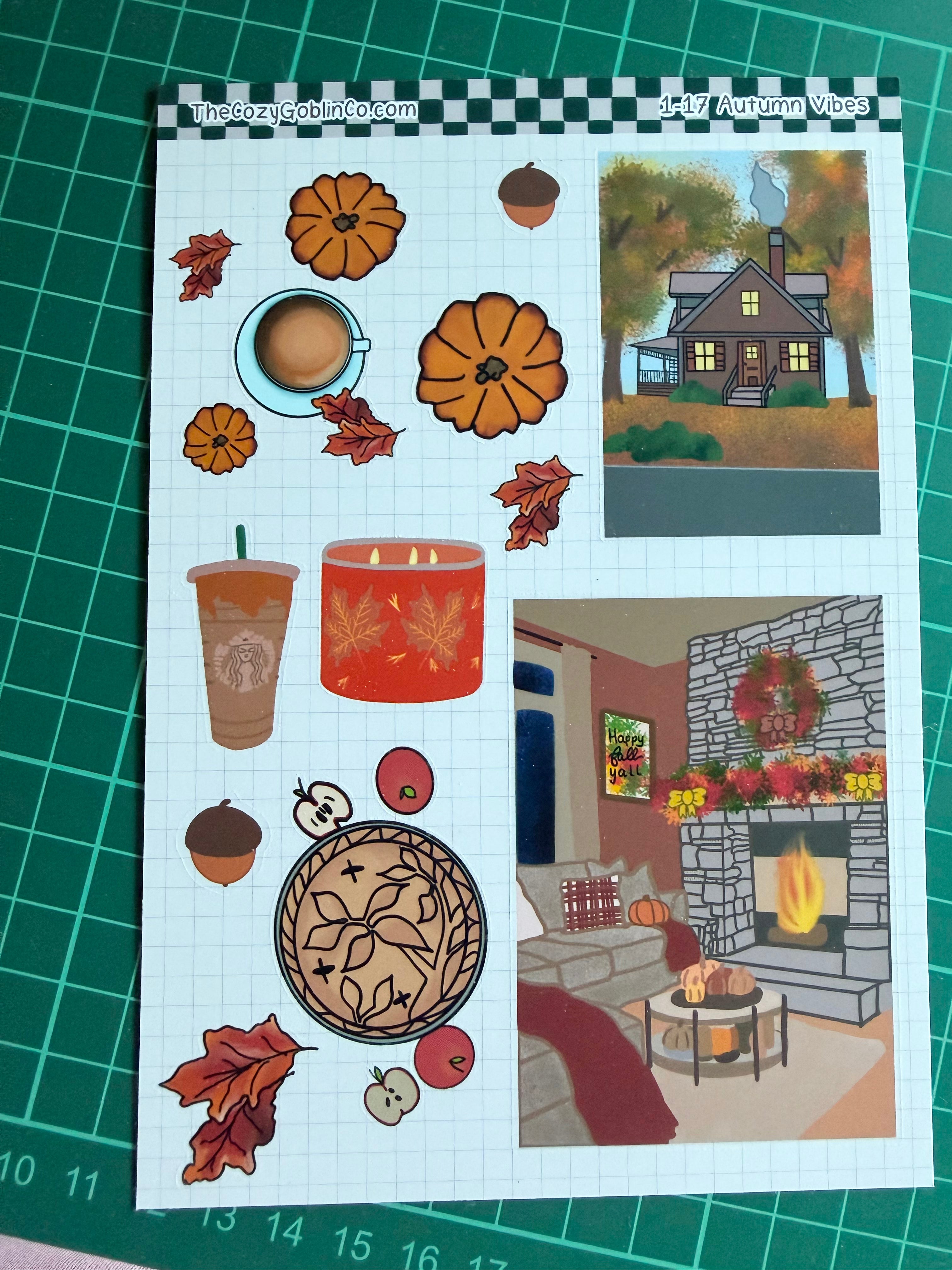 Autumn Vibes Deco Stickers | 1-17