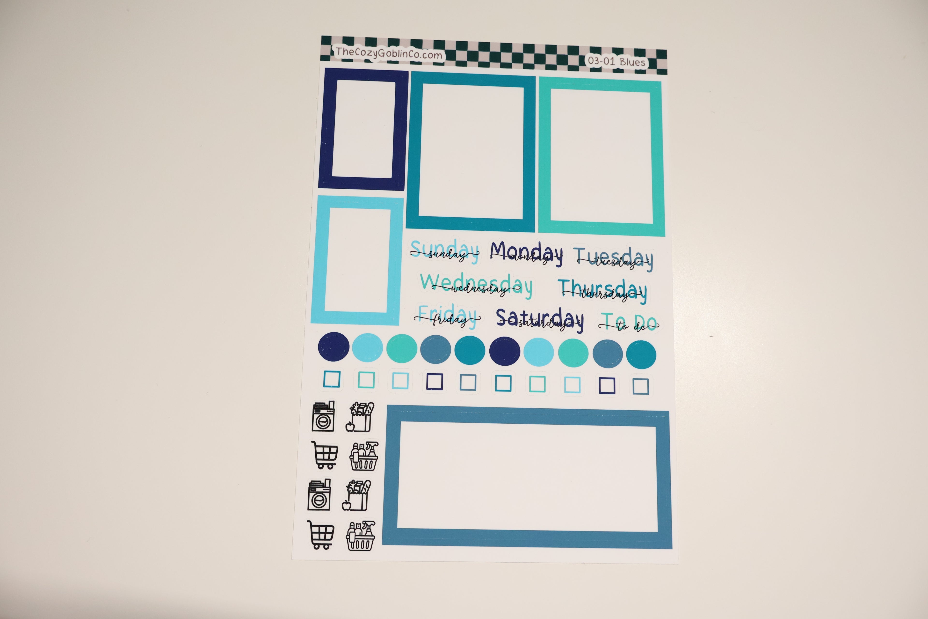 Essential Setup Sheet | Colorful Functional Planner Stickers