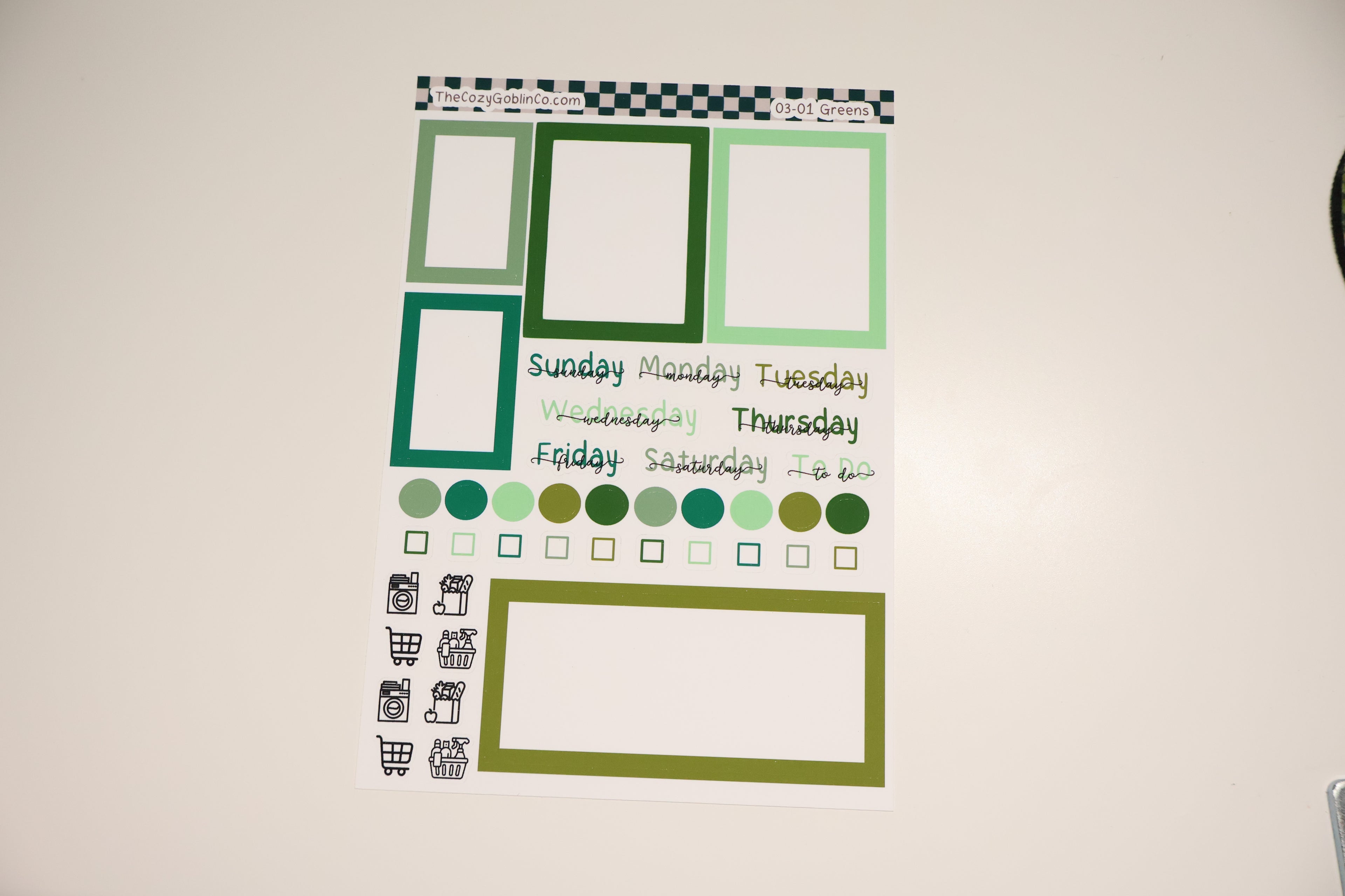 Essential Setup Sheet | Colorful Functional Planner Stickers