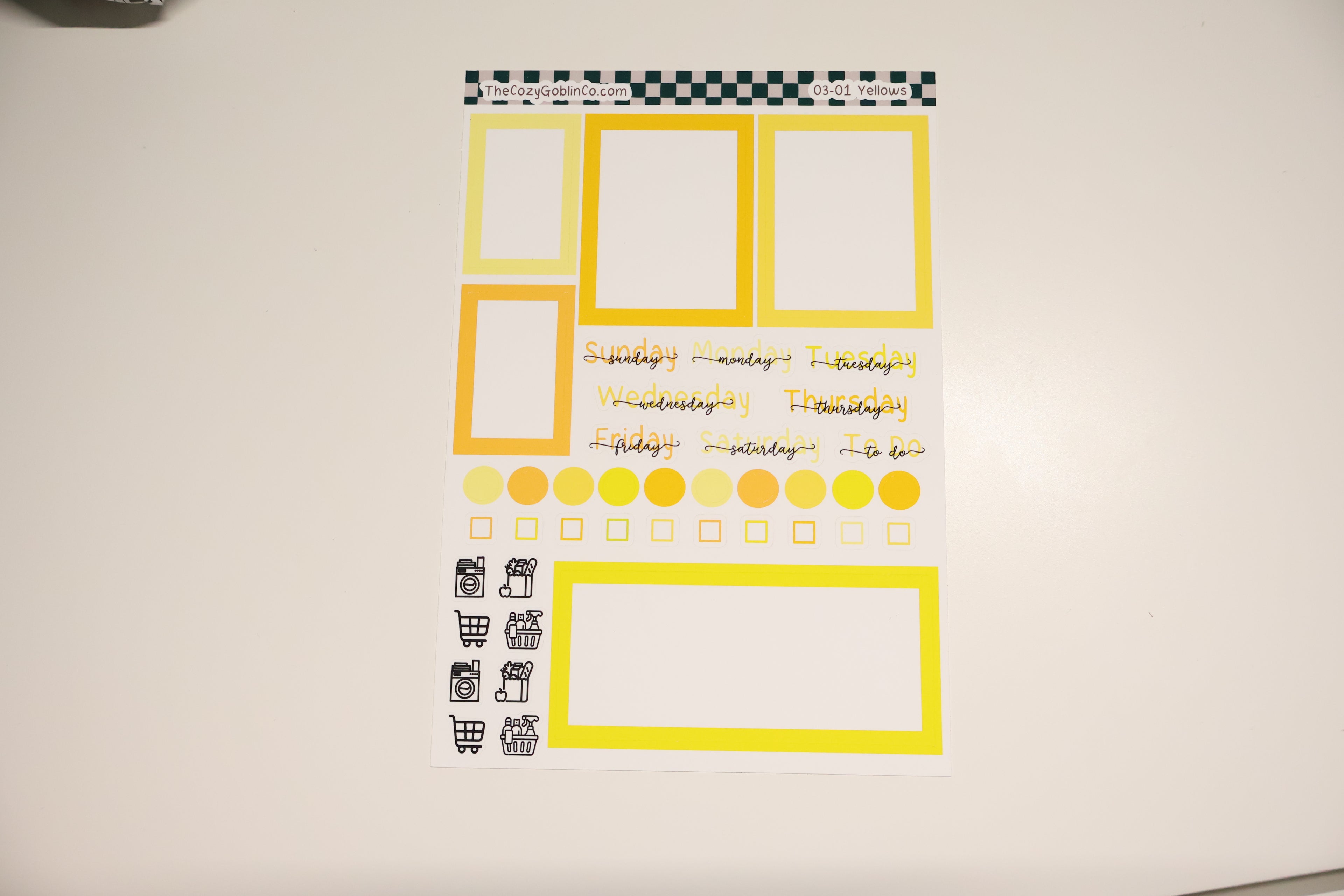 Essential Setup Sheet | Colorful Functional Planner Stickers