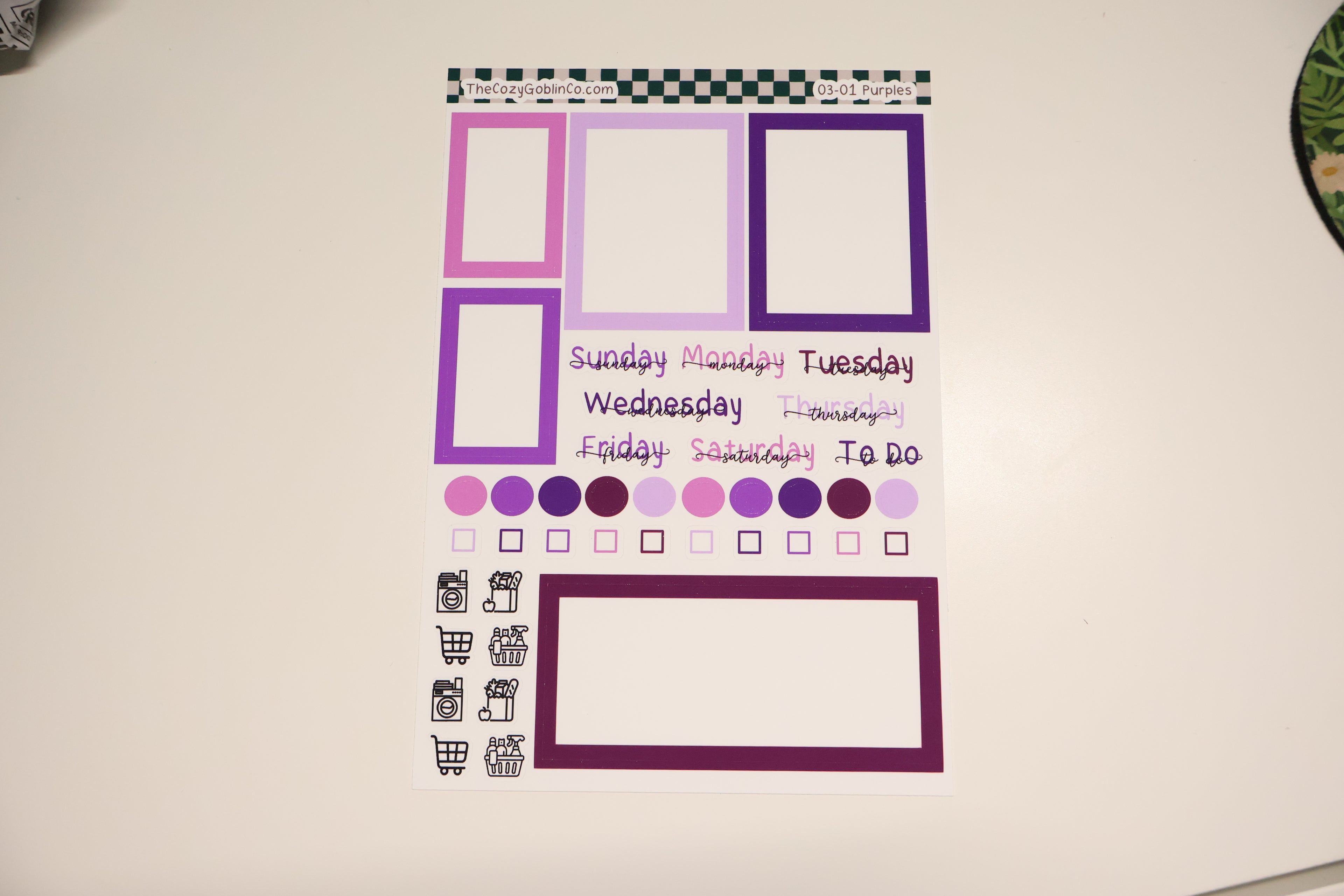 Essential Setup Sheet | Colorful Functional Planner Stickers