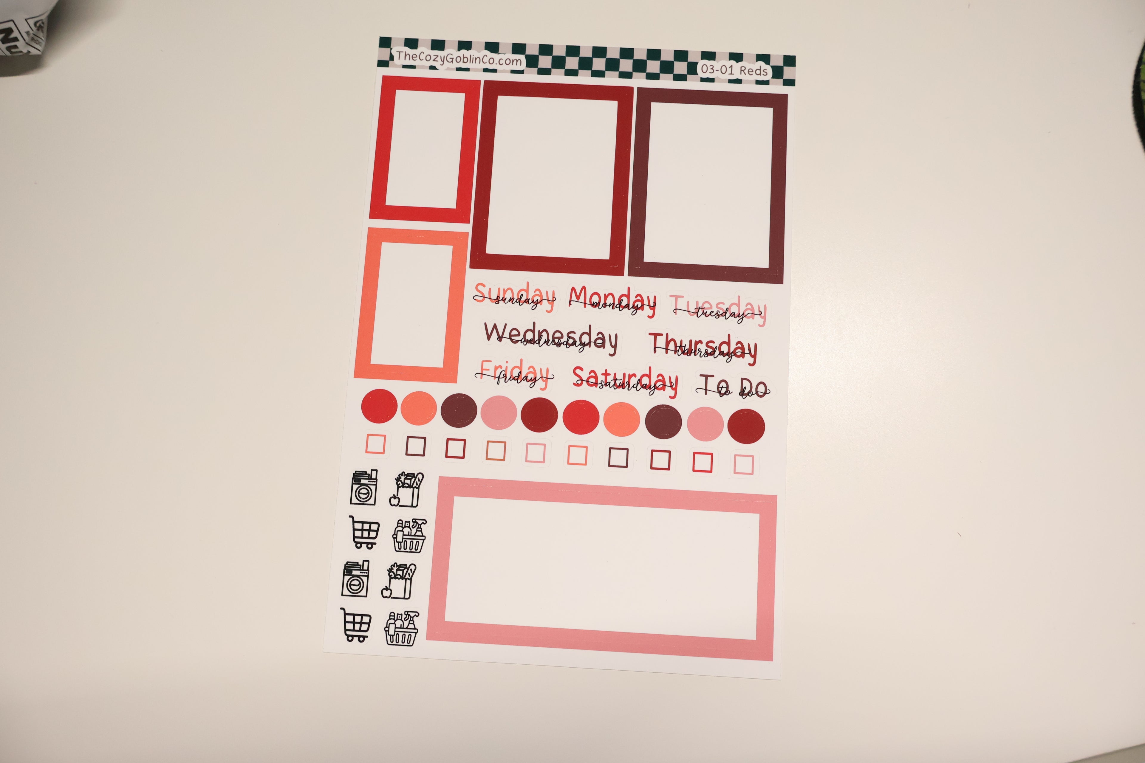 Essential Setup Sheet | Colorful Functional Planner Stickers