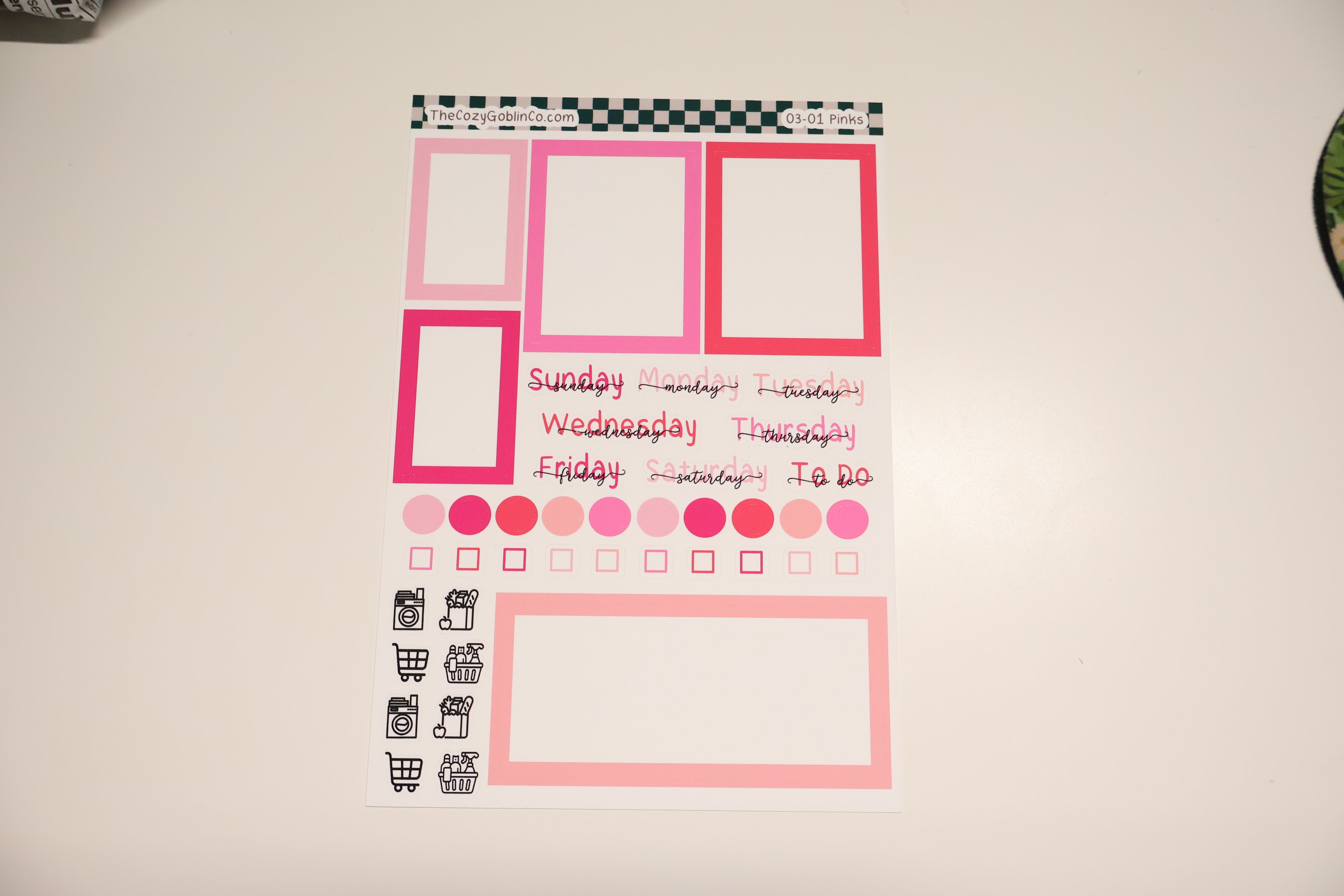 Essential Setup Sheet | Colorful Functional Planner Stickers
