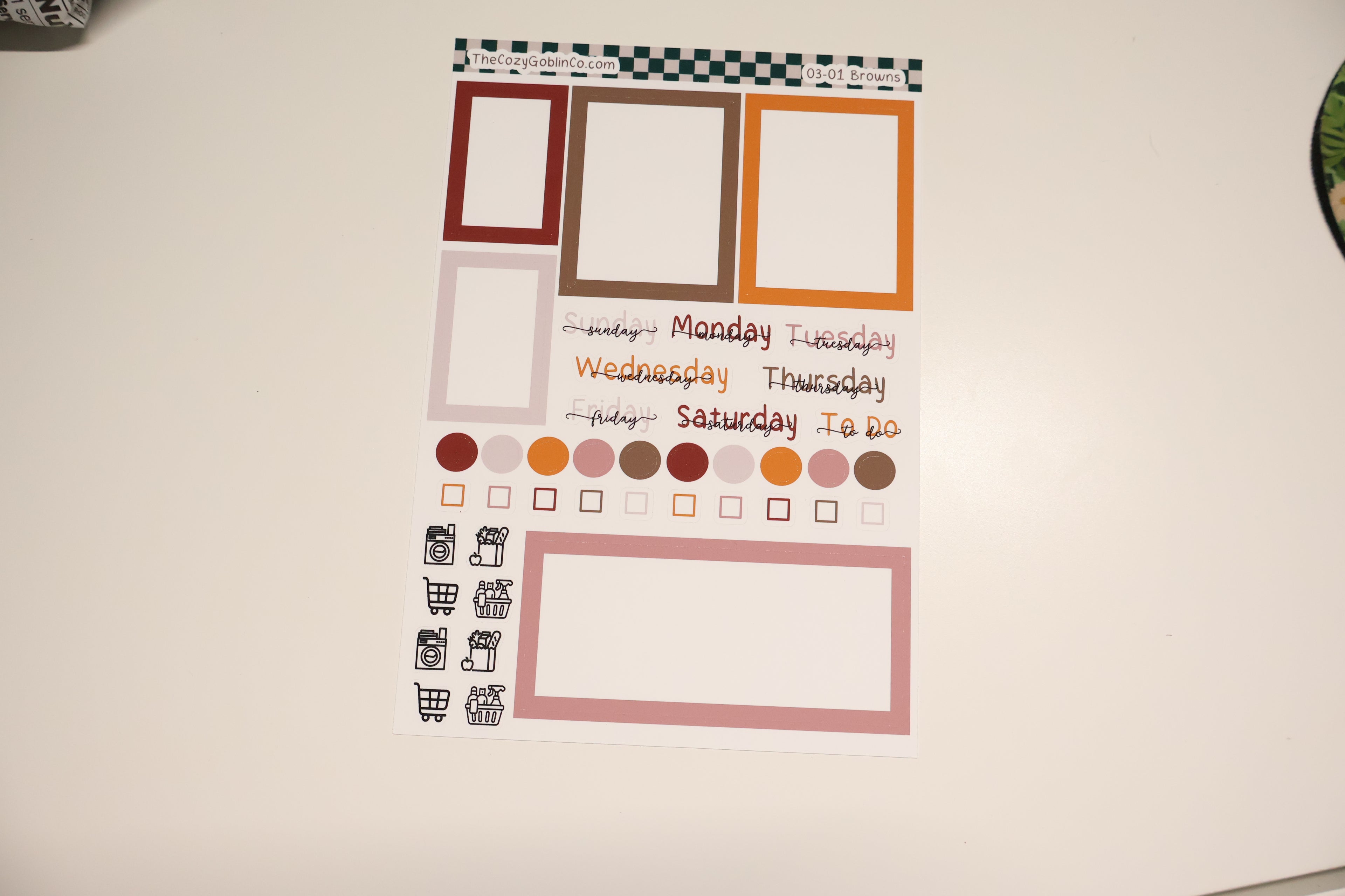 Essential Setup Sheet | Colorful Functional Planner Stickers