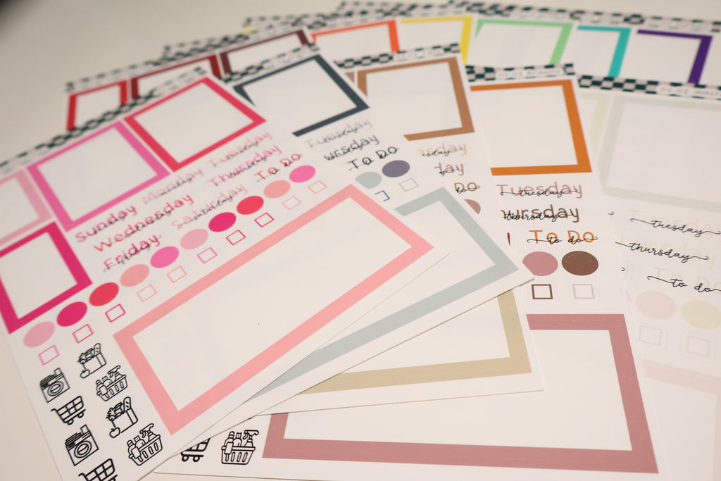 Essential Setup Sheet | Colorful Functional Planner Stickers | 03-01