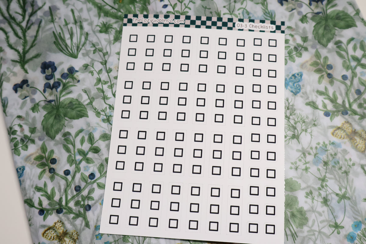 Checklist Journal Stickers | Planner Stickers