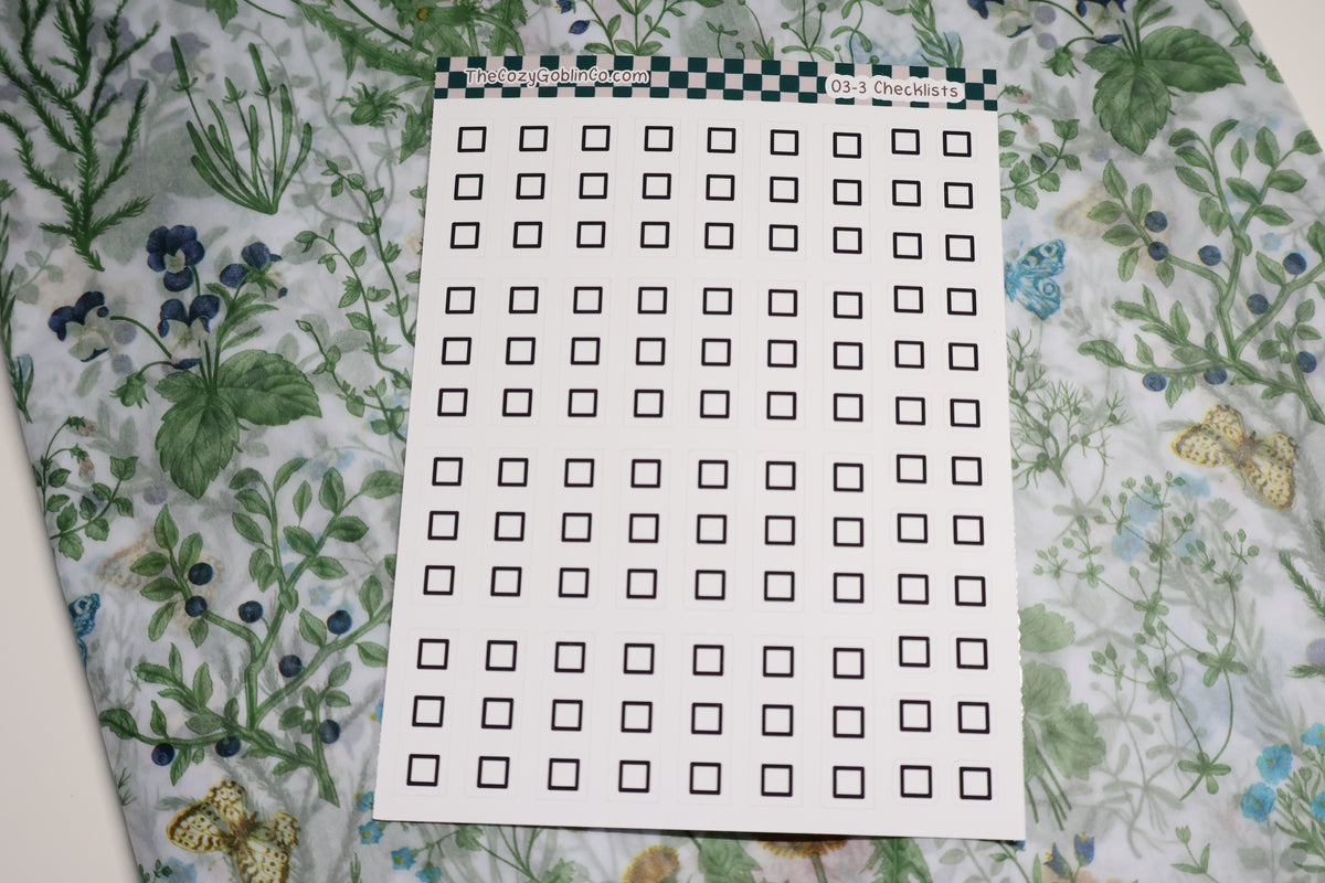 Checklist Journal Stickers | Planner Stickers