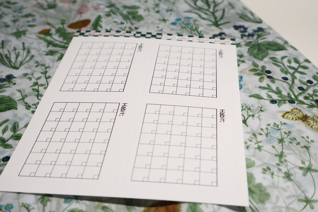 Habit Tracker Calendar Journal Stickers | Planner Stickers
