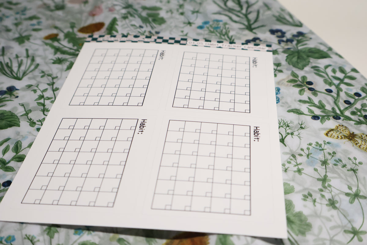 Habit Tracker Calendar Journal Stickers | Planner Stickers