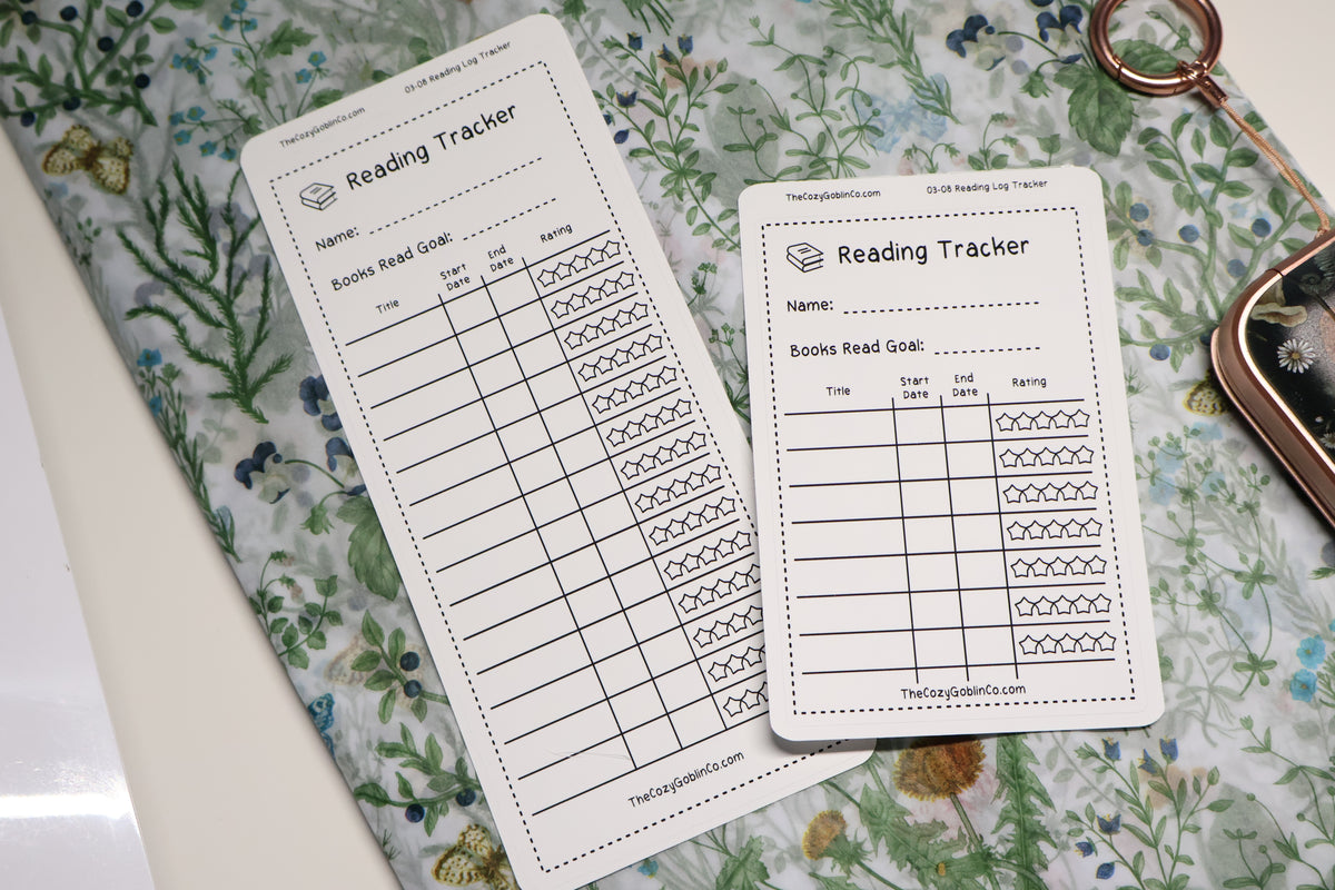 Reading Log Tracker Sticker Journal Stickers | Planner Stickers
