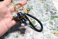 Oil Slick (Rainbow) Metallic Bear Keychain