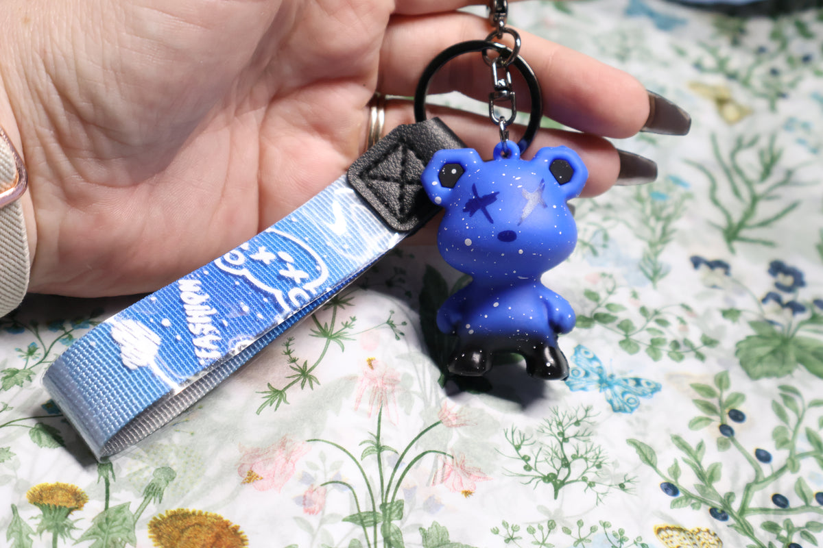 Blue Bear Keychain