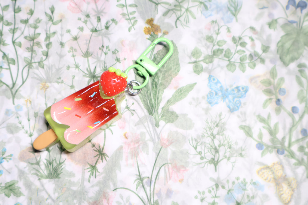 Strawberry Icecream Keychain