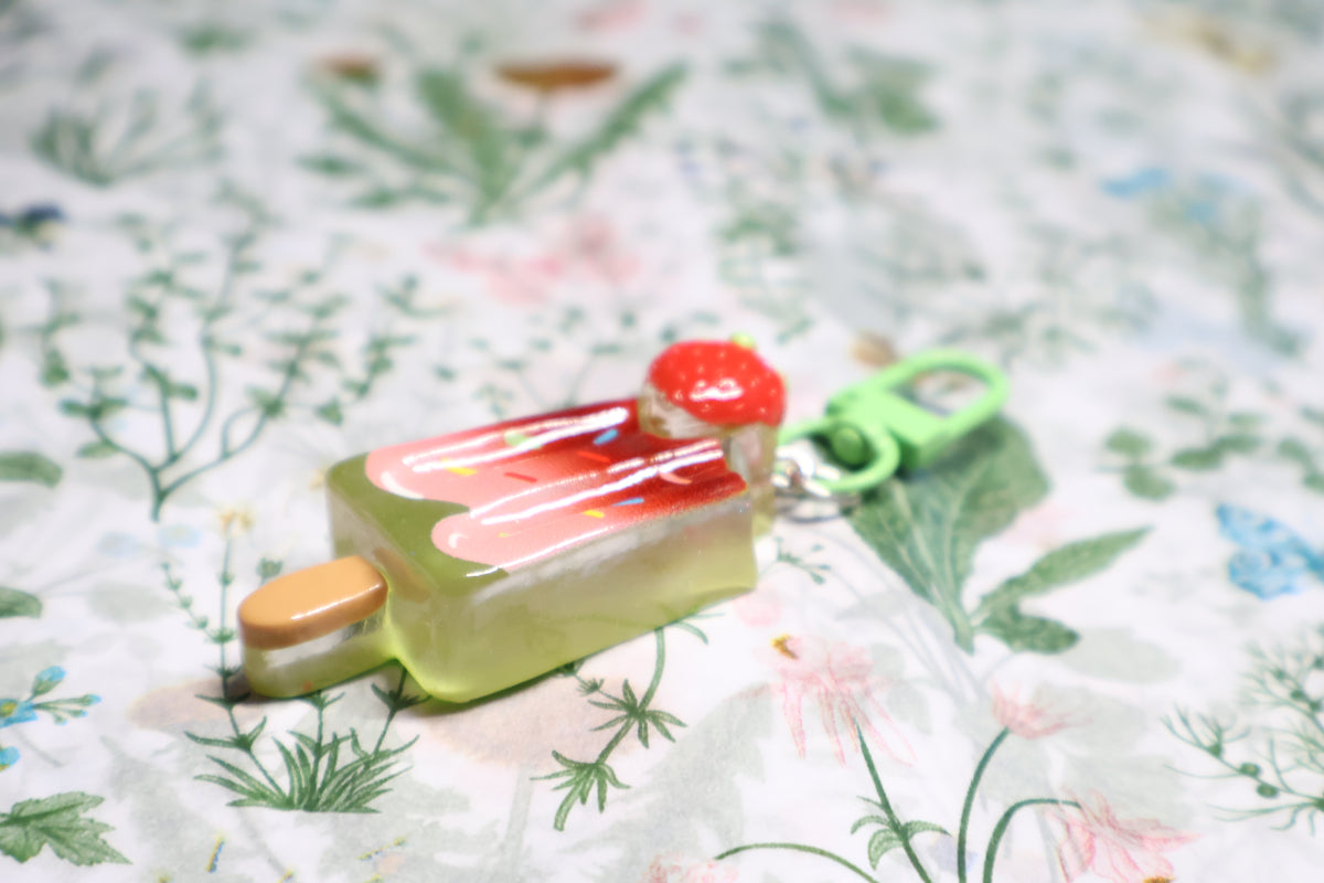 Strawberry Icecream Keychain