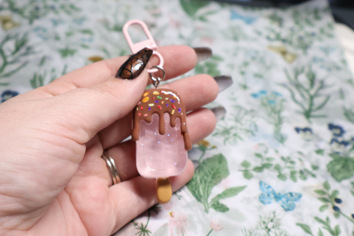 Chocolate and Strawberry Icecream Keychain