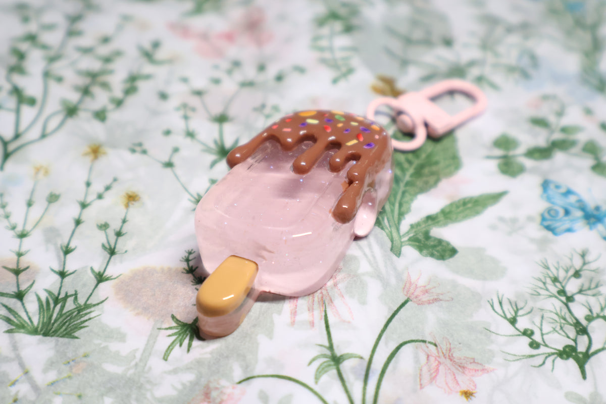 Chocolate and Strawberry Icecream Keychain