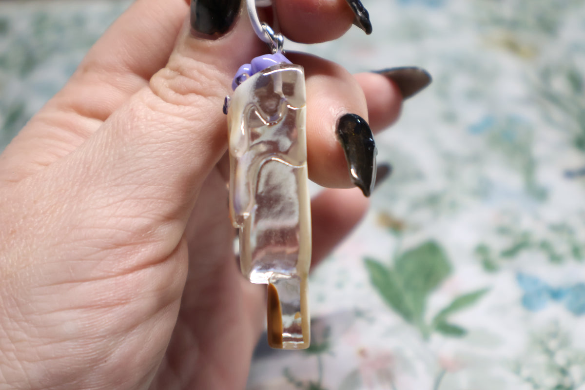 Vanilla Blueberry Icecream Keychain