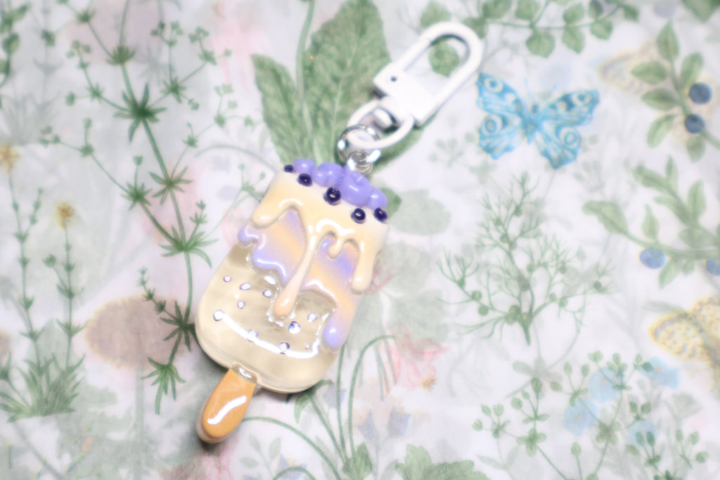 Vanilla Blueberry Icecream Keychain