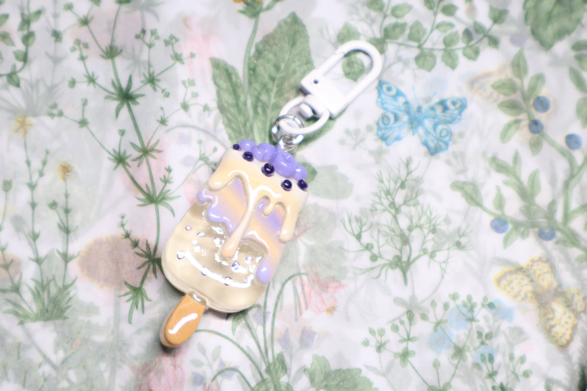 Vanilla Blueberry Icecream Keychain