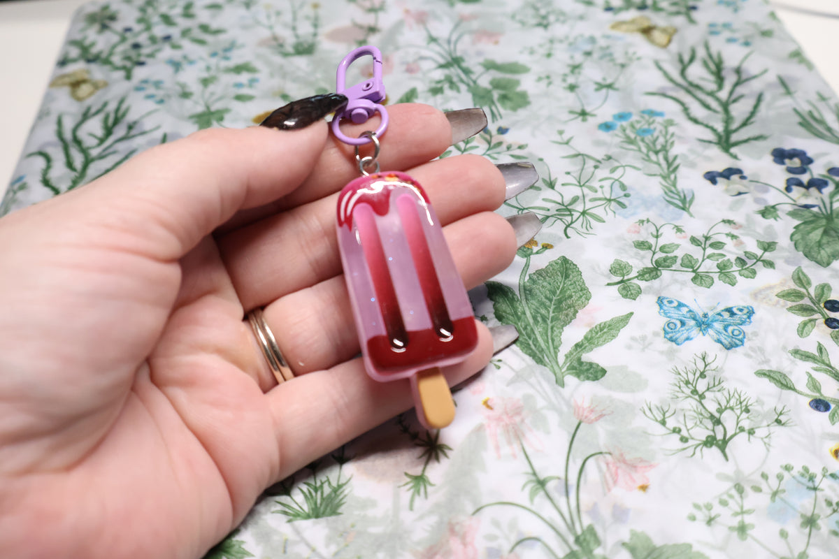 Choco and Pink Icecream Keychain