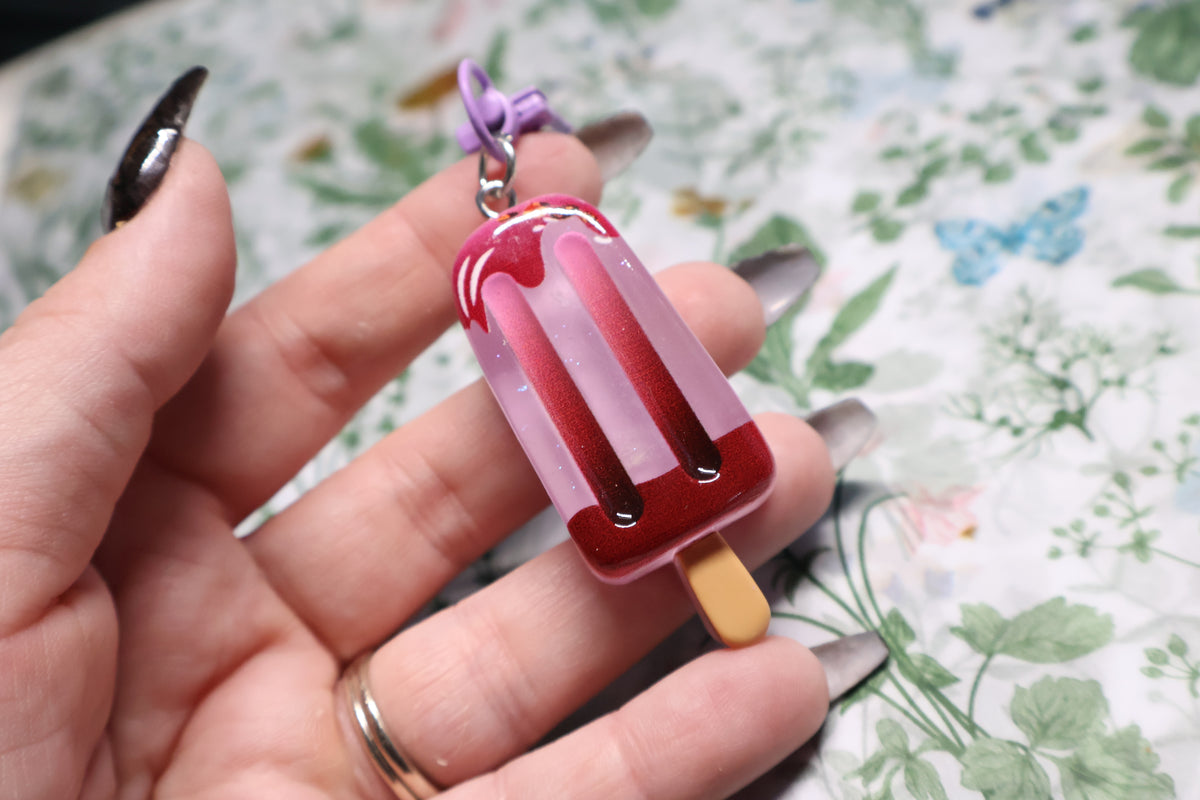 Choco and Pink Icecream Keychain