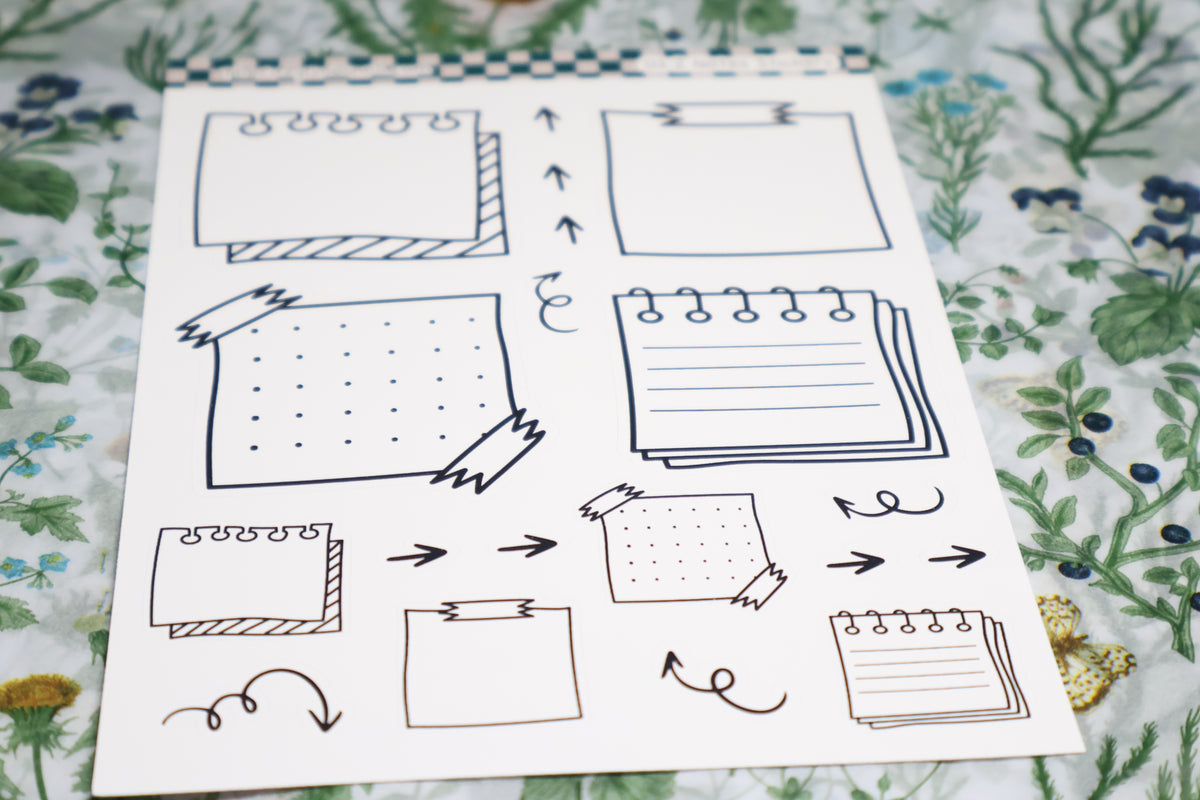 Doodle Notes Journal Stickers | Planner Stickers