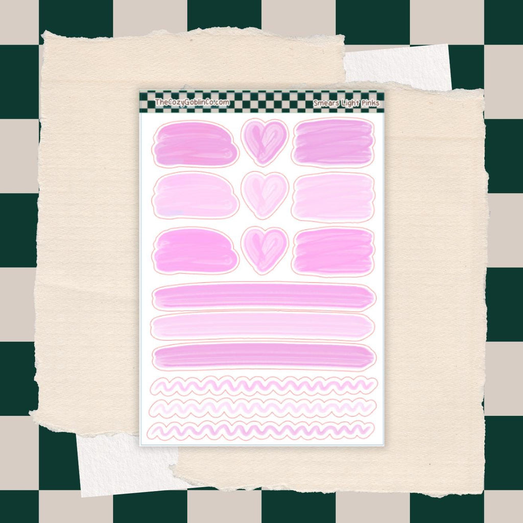 Smear Stickers | Journal Planner Art Supplies