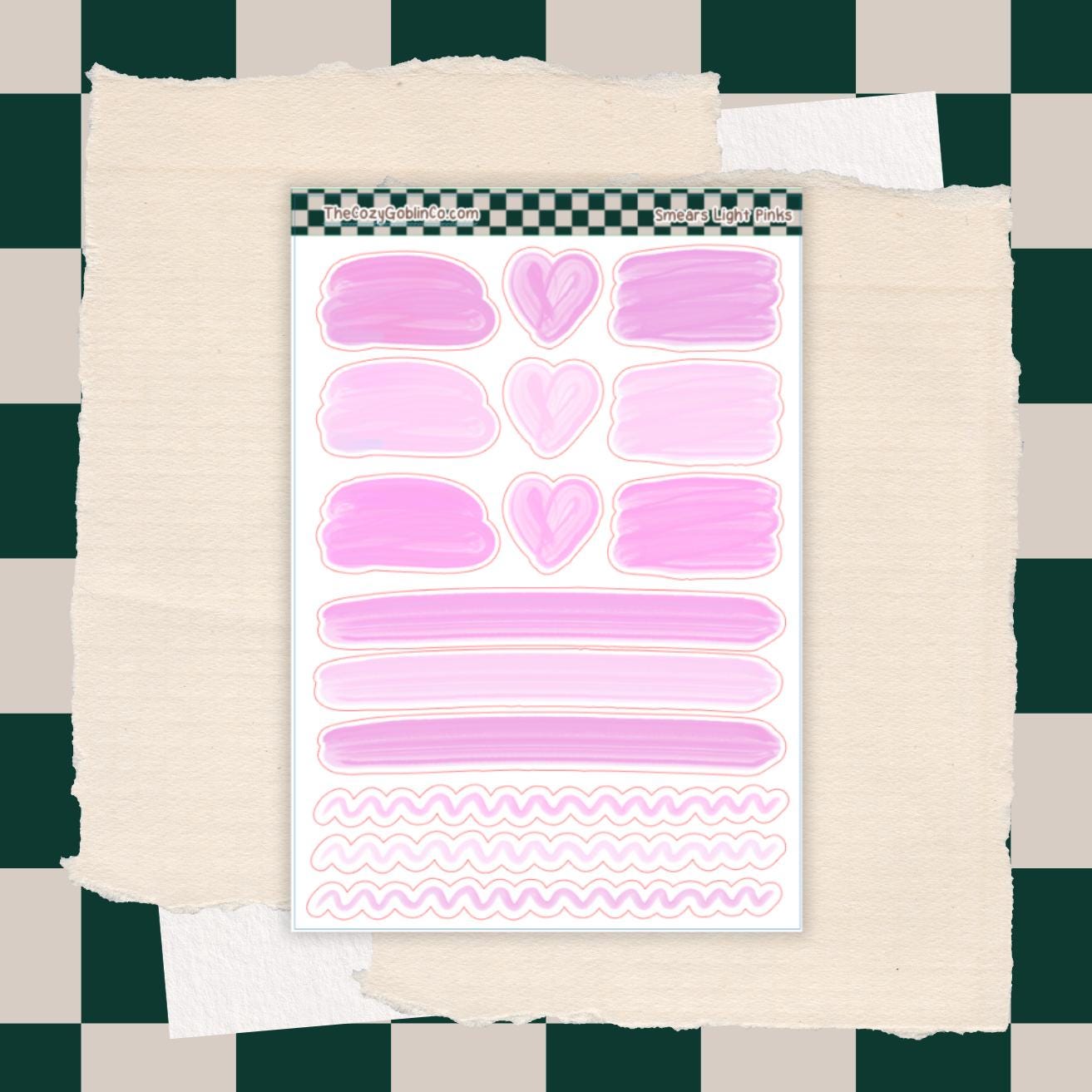 Smear Stickers | Journal Planner Art Supplies