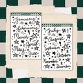 Cursive Monthly Stickers | Hand-Drawn Journal Planner Accents