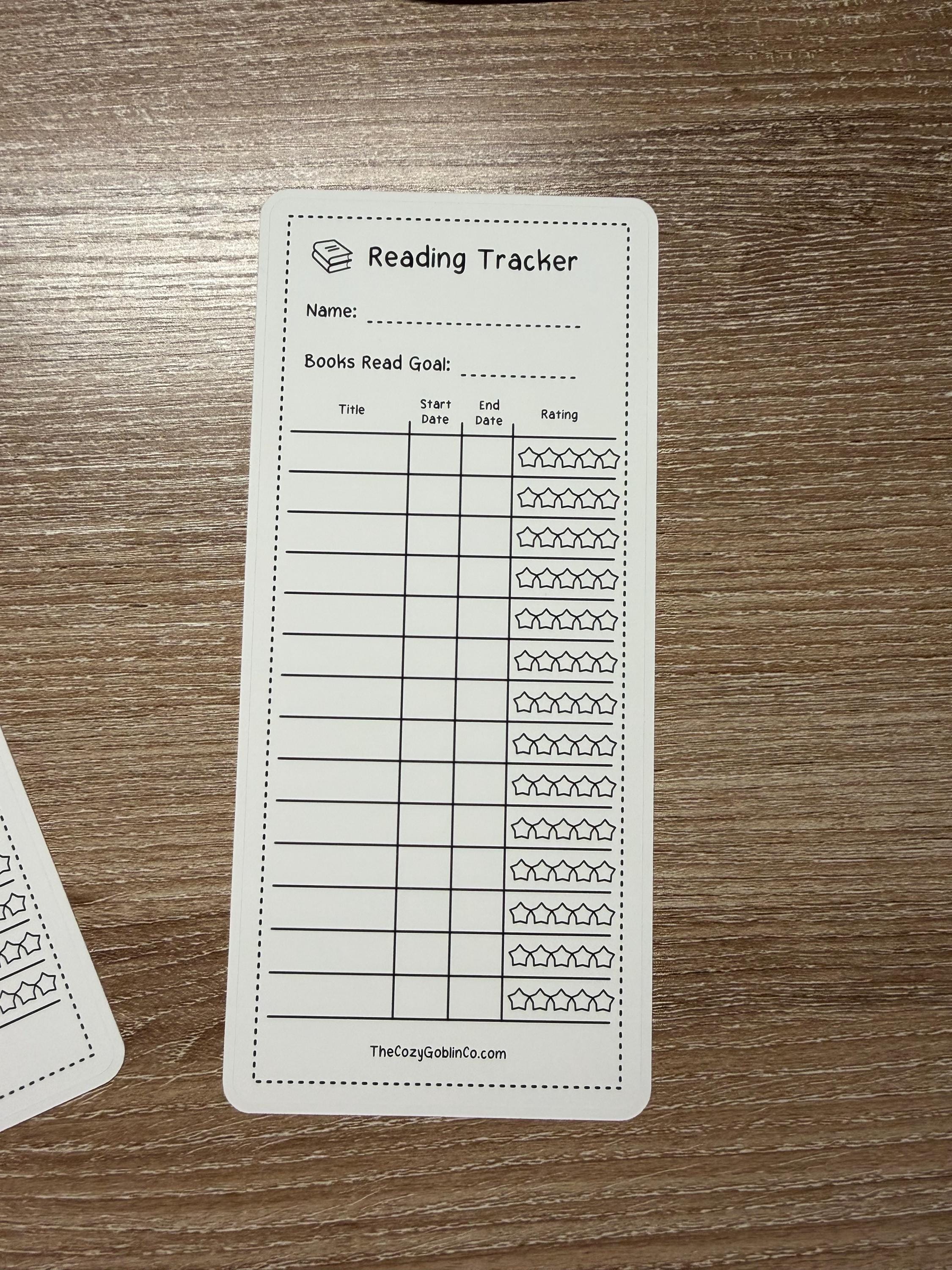 Reading Log Tracker Sticker Journal Stickers | Planner Stickers