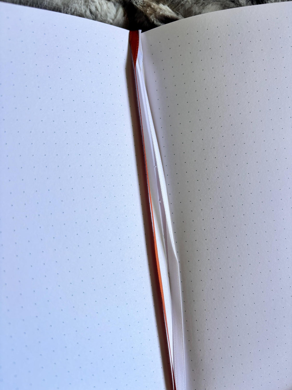 A5 Dot Grid Vegan Leather Journal: Botanical Light Gold Foil Design
