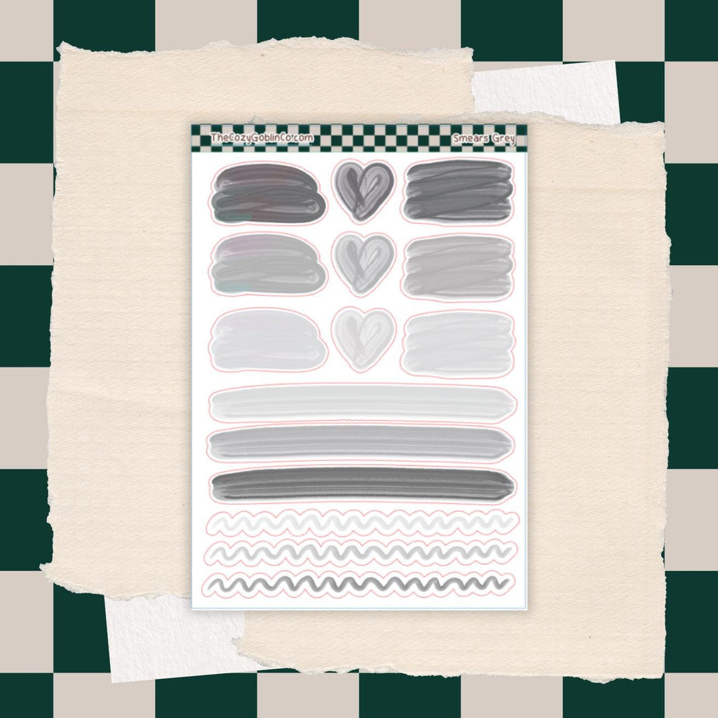 Smear Stickers | Journal Planner Art Supplies